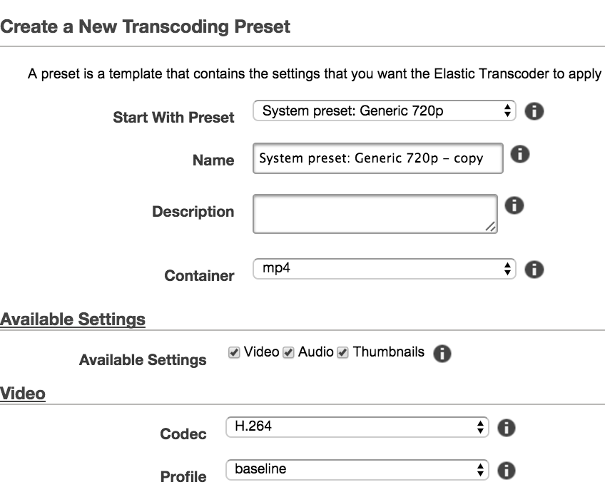 Custom Presets